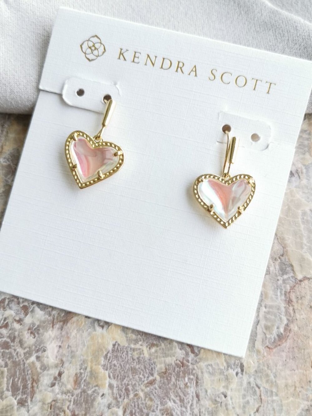 Kendra Scott Ari Heart Drop Earrings - Picture 2 of 4